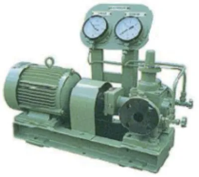 ⑭-3 Horizontal, <br>External Gear Pump <br>with Built-in <br>Relief Valve <br>[30㎥/h × ~6㎏/㎠] 1
